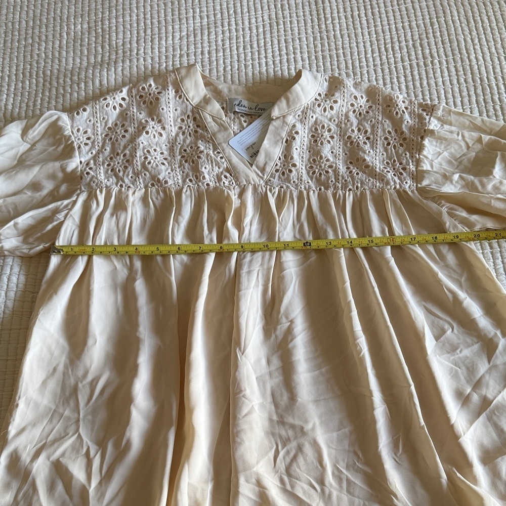 Eden in Love cream Lace Blouse / M - Picture 4 of 8